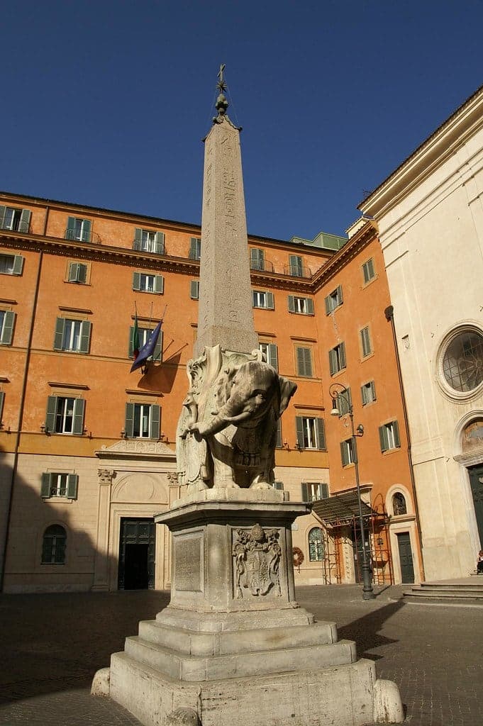 Elephant and Minerva Obelisk